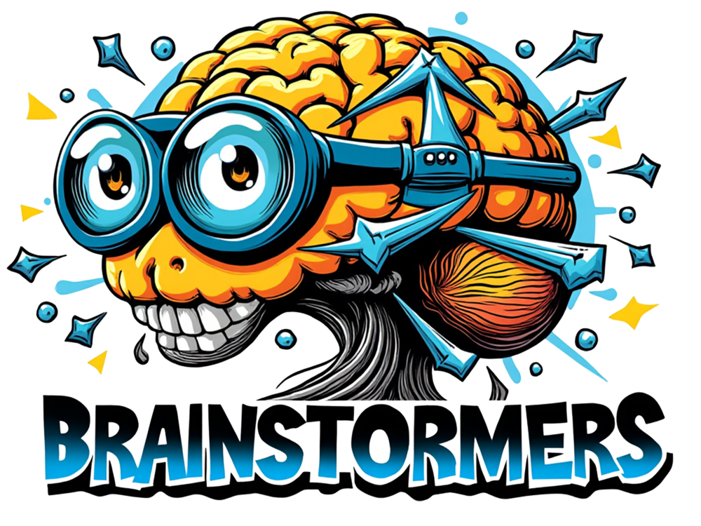 Brainstormers Cartoon Brain Logo